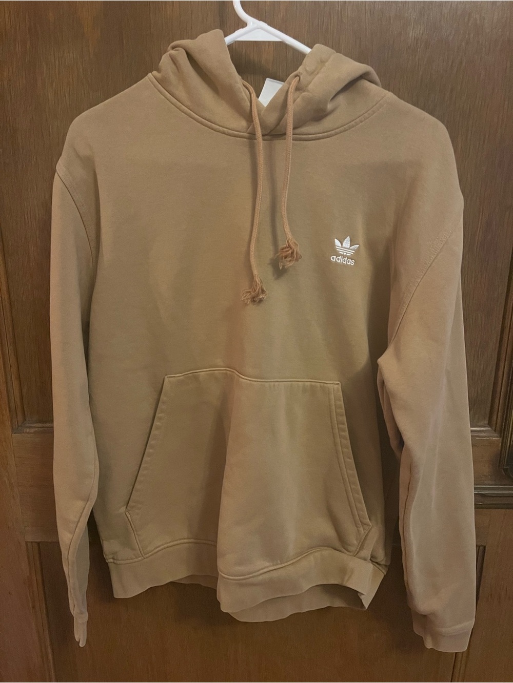 adidas Tan Trefoil Pullover Hoodie